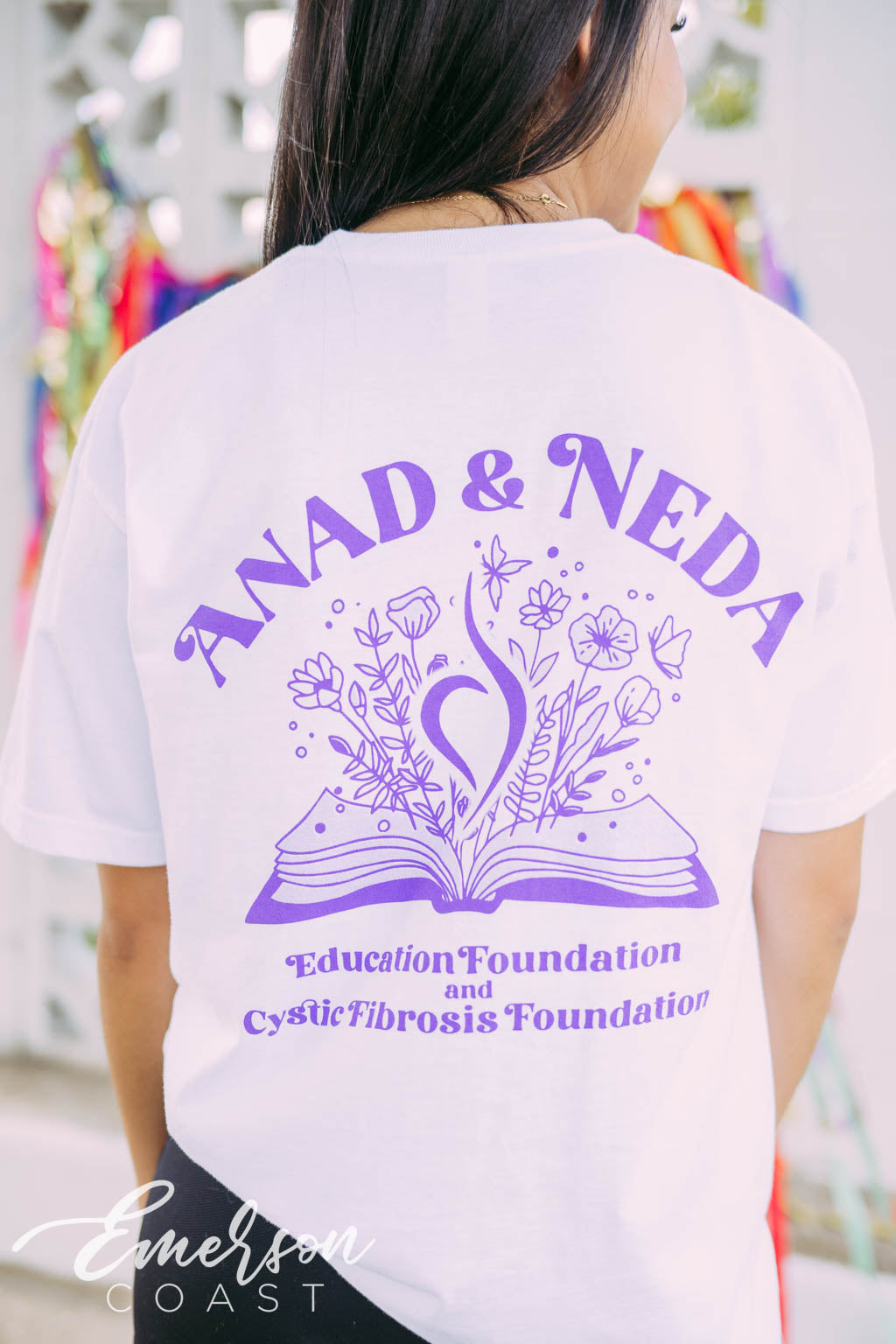 Delta Phi Epsilon ANAD NEDA Floral Tshirt