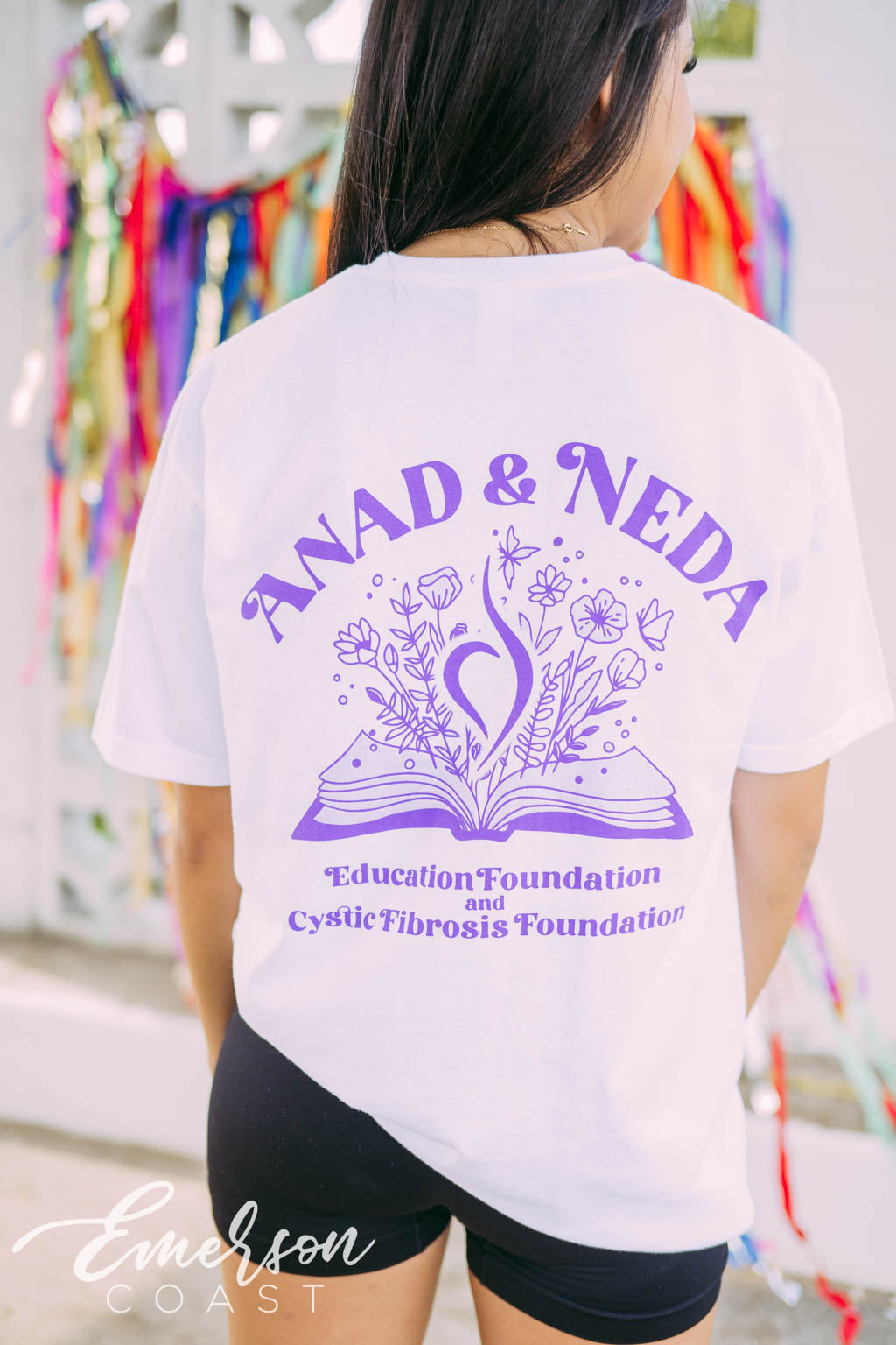 Delta Phi Epsilon ANAD NEDA Floral Tshirt