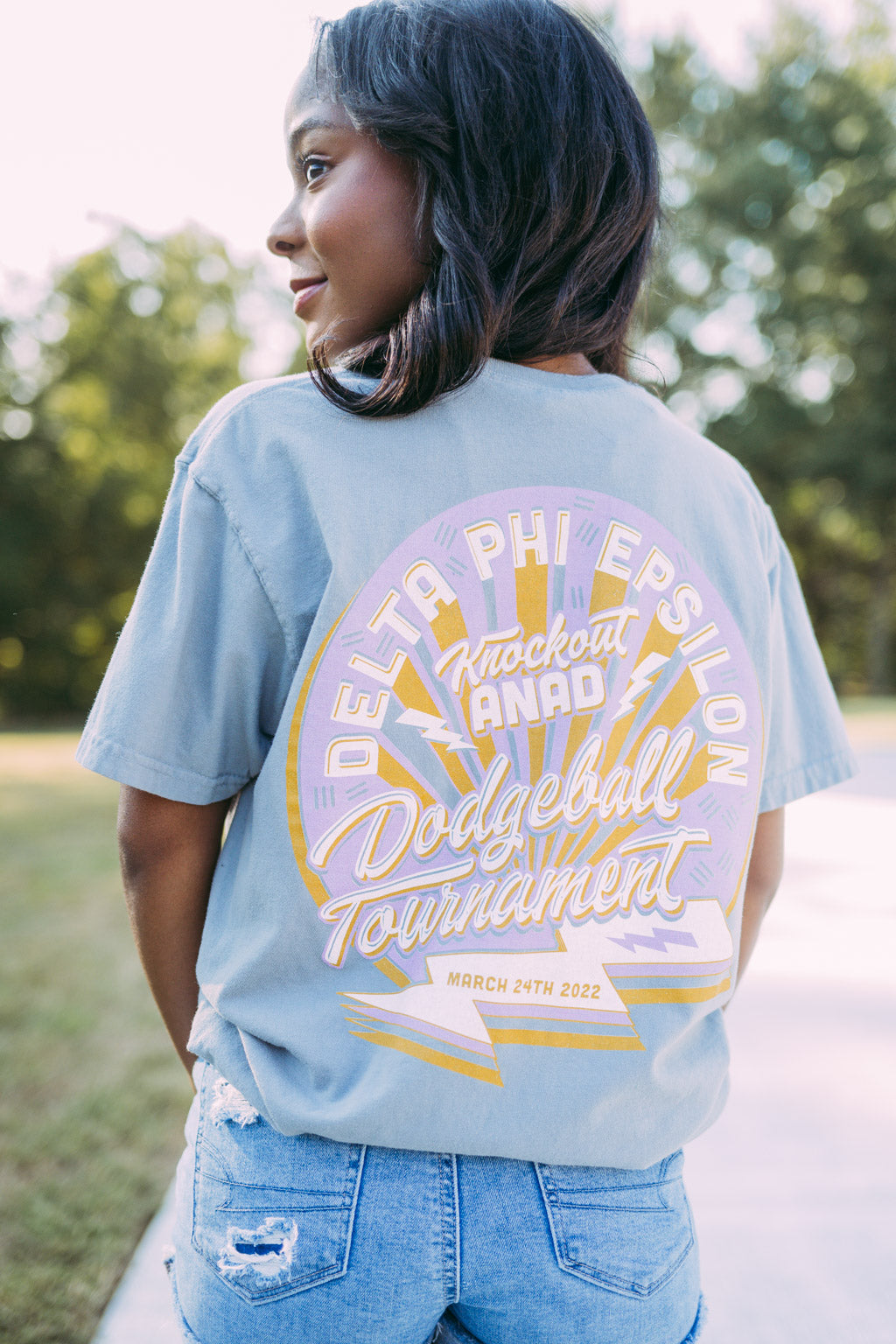 Delta Phi Epsilon Dodgeball Tshirt