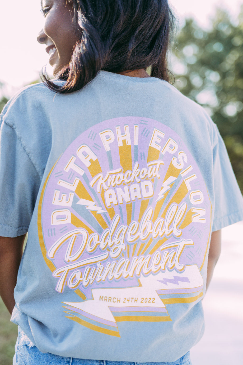 Delta Phi Epsilon Dodgeball Tshirt