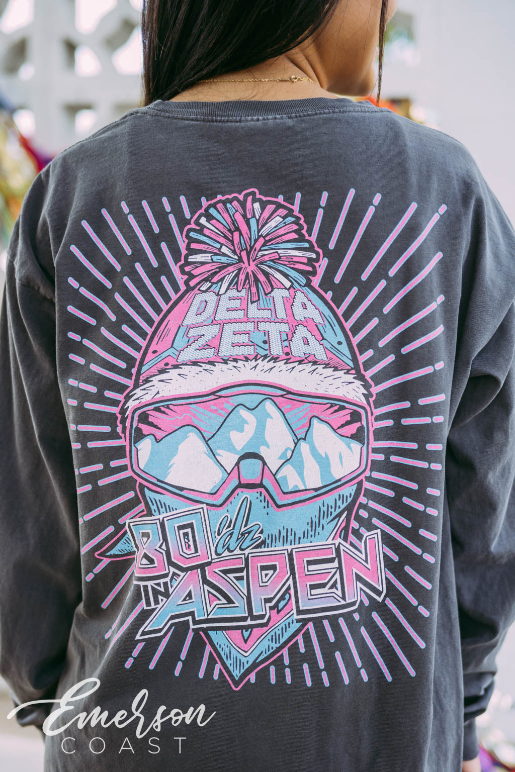 Delta Zeta 80dz in Aspen Long Sleeve