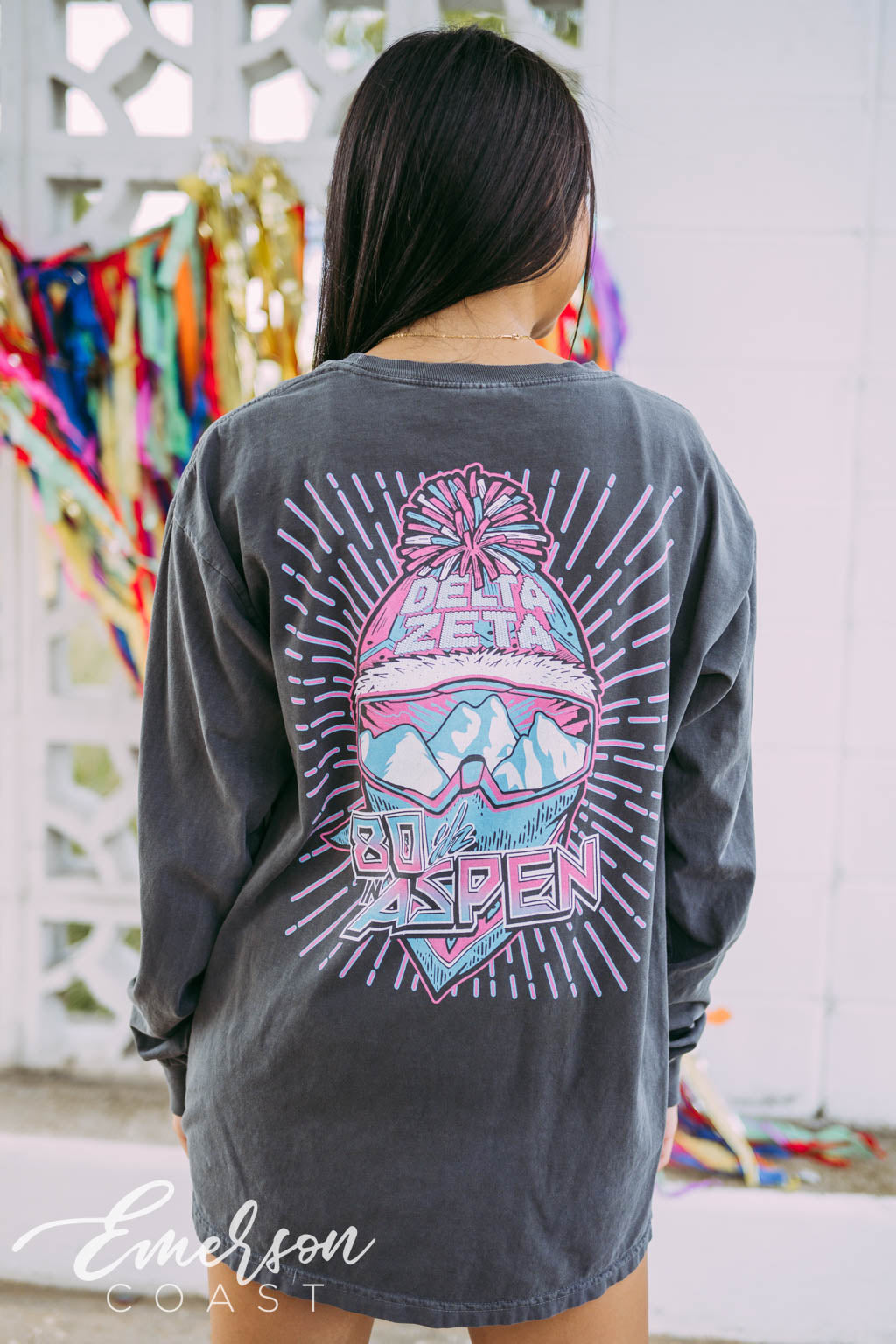 Delta Zeta 80dz in Aspen Long Sleeve