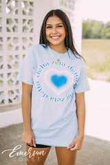 Delta Zeta Airbrush Heart Tshirt