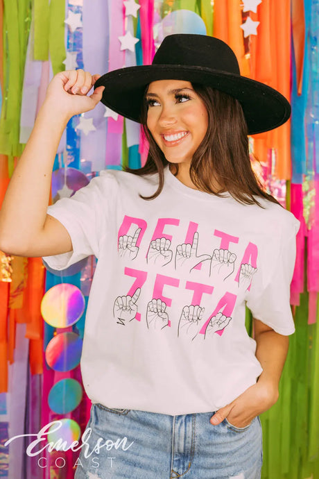 Delta Zeta Sign Language Tshirt