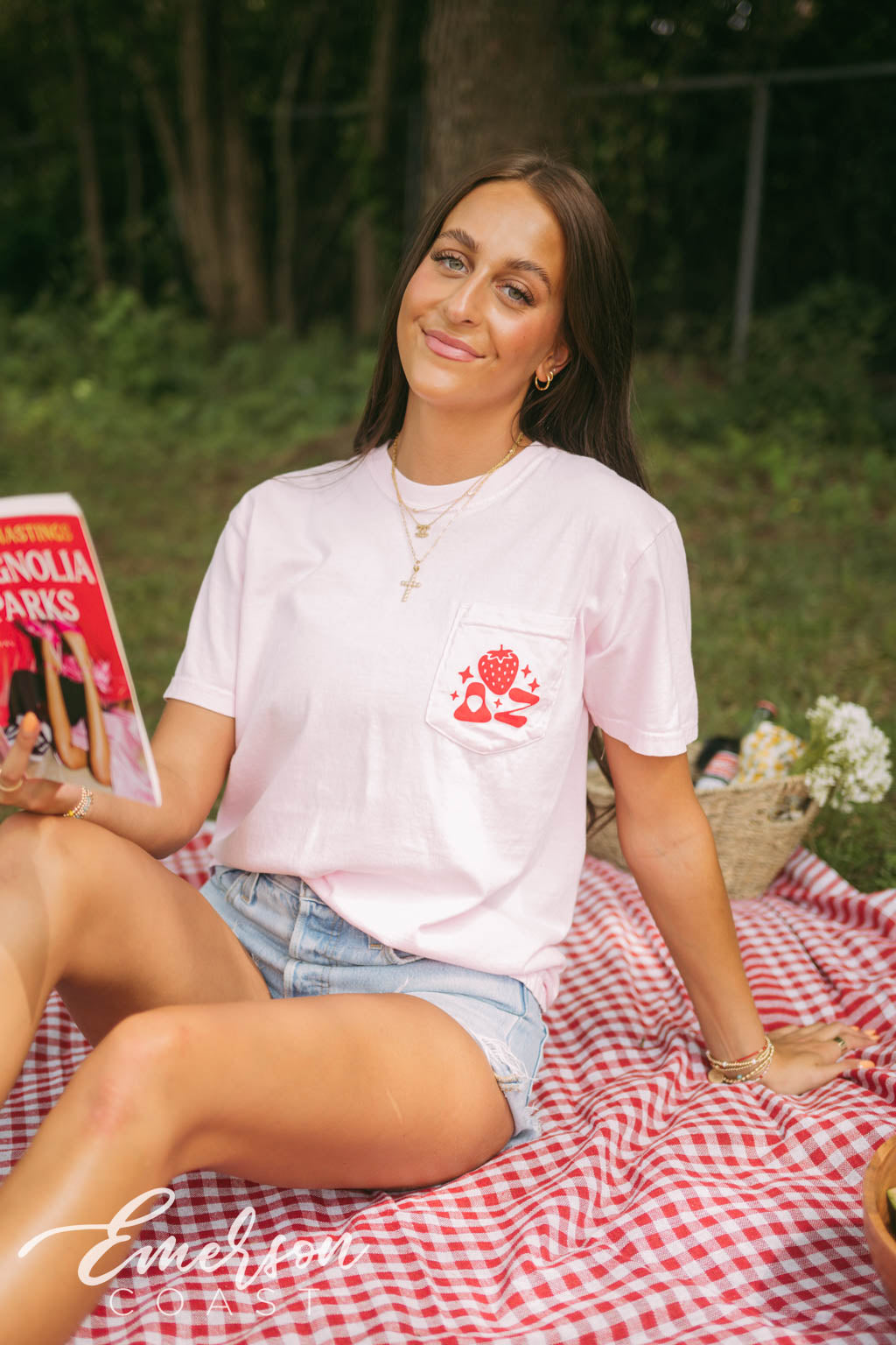 DZ Hand Picking The Sweetest Bid Day Pocket Tee