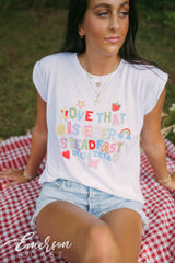 Delta Zeta Love That Is Ever Steadfast Rolled Cuff Tee