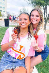 Delta Zeta Craws for a Cause Colorblock Henley