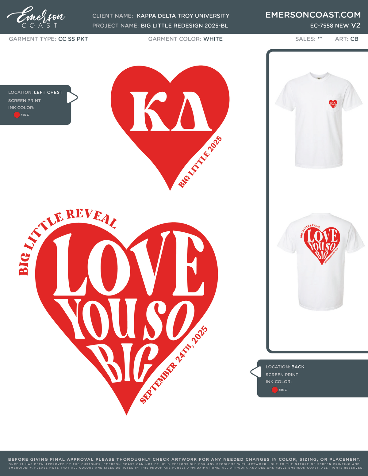 EC-7558 NEW Kappa Delta Troy University Big Little Redesign 2025-BL