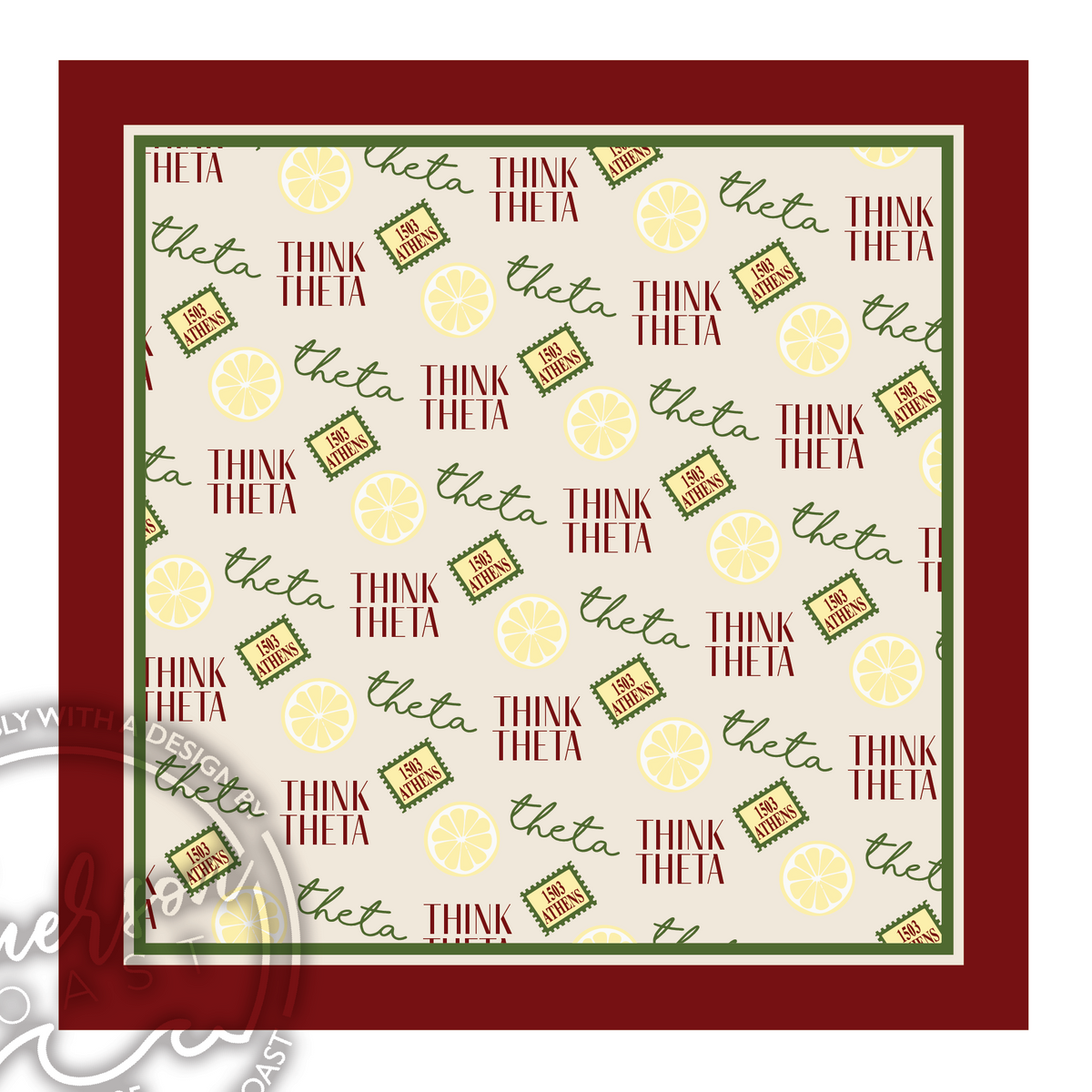 Sorority Bid Day Hair Scarf/Ascot