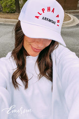 Alpha Phi Embroidered Trucker Hat
