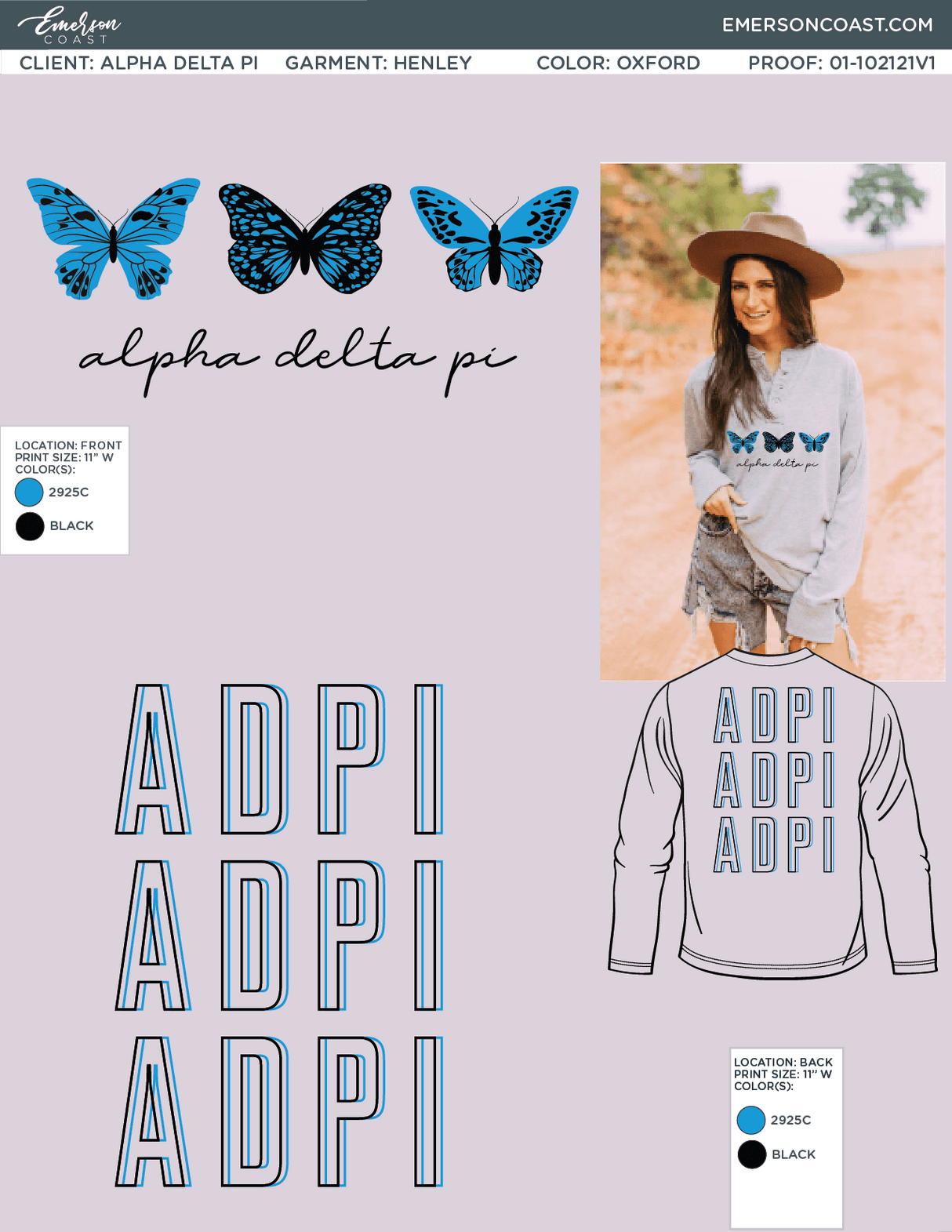 01-102121 Alpha Delta Pi Kansas State University Butterfly 2021-01