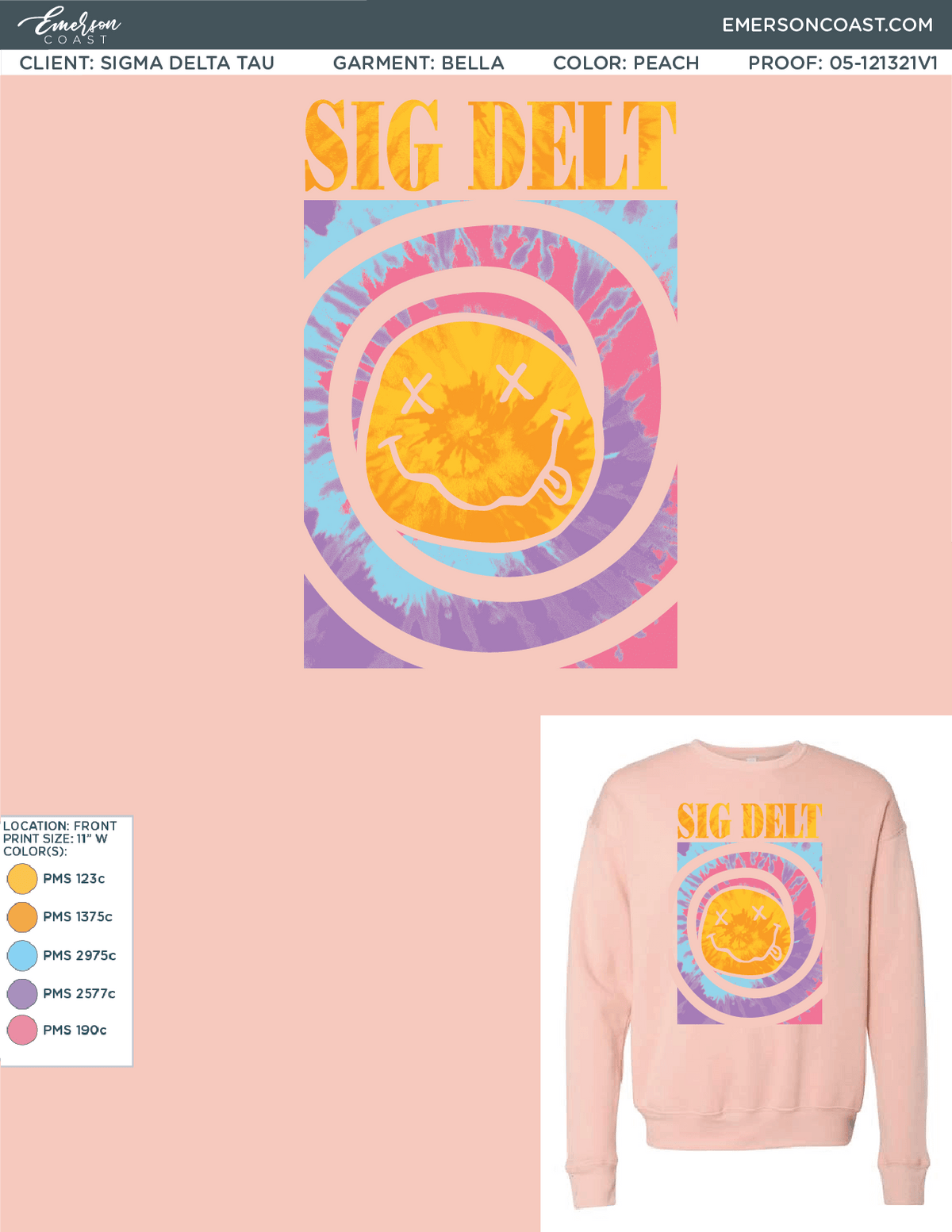 05-121321 Sigma Delta Tau University of Maryland Sweatshirt 2021-01