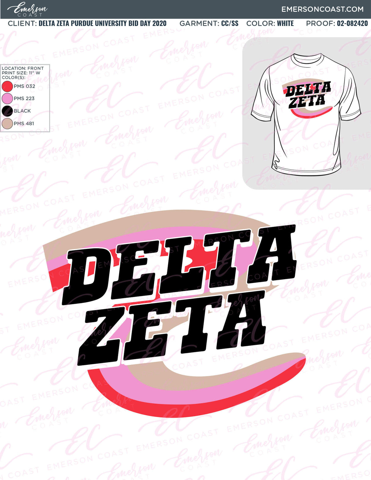02-082420 Delta Zeta Purdue University Bid day 2020