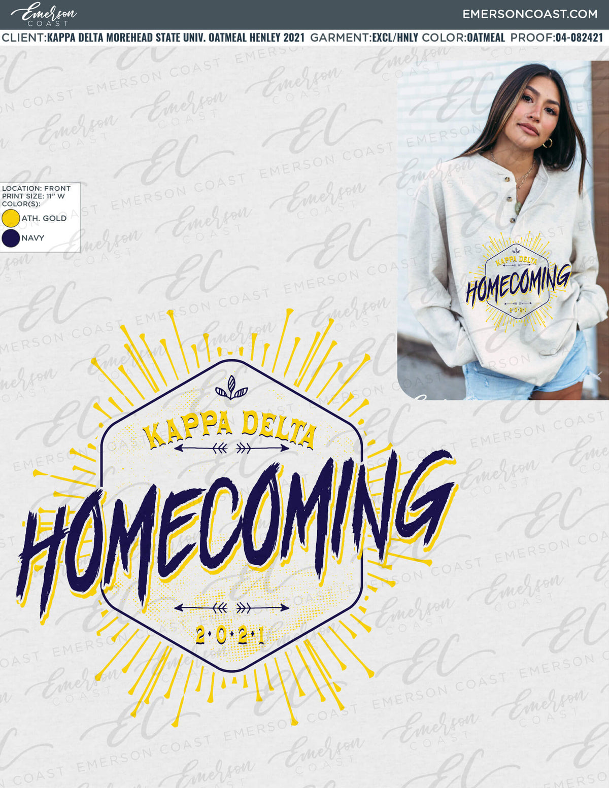 04-082421 Kappa Delta Morehead State University Oatmeal Henley 2021