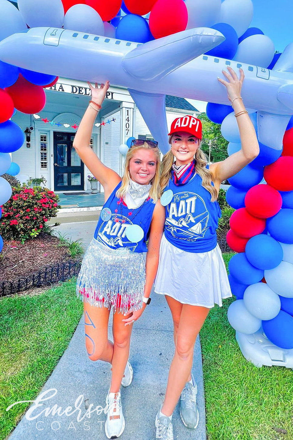 ADPi Fly First and Finest Bid Day Tank
