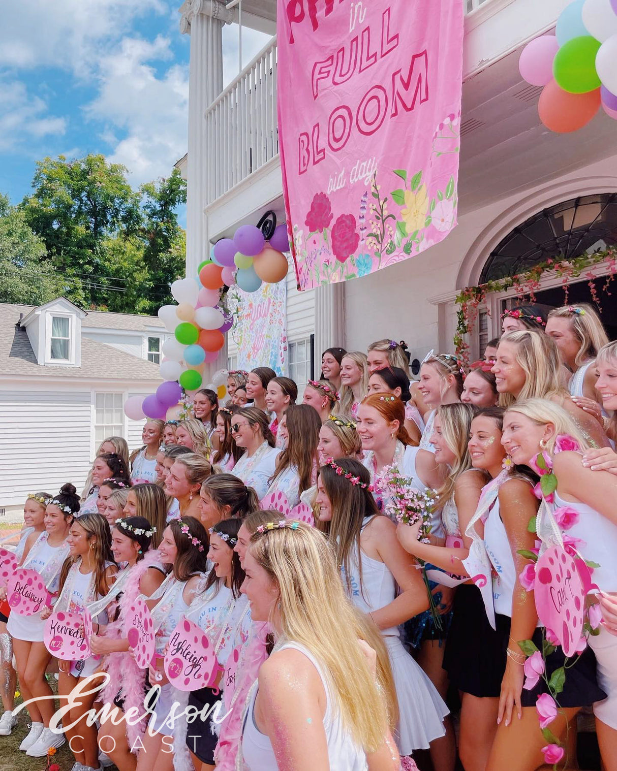 Phi Mu In Full Bloom Bid Day Baby Tank