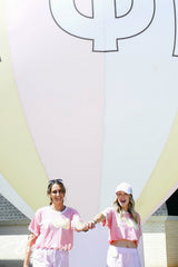 Gamma Phi Beta Carried Home Bid Day Ringer Tees