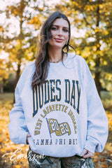 Gamma Phi Beta Dudes Day Banner Sweatshirt