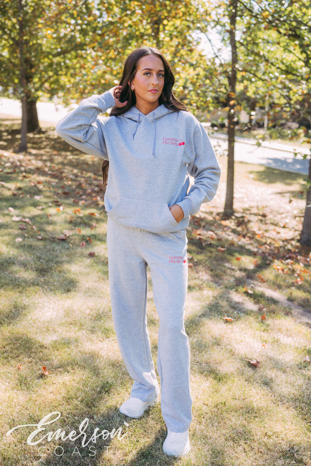 Gamma Phi Beta Lucky Match Box Hoodie Sweatpants Set