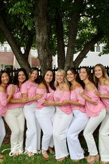Gamma Phi Beta Building Strong Girls Pink Slouchy Tee
