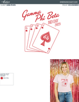 Gamma Phi Beta Hit the Jackpot Bid Day Tee