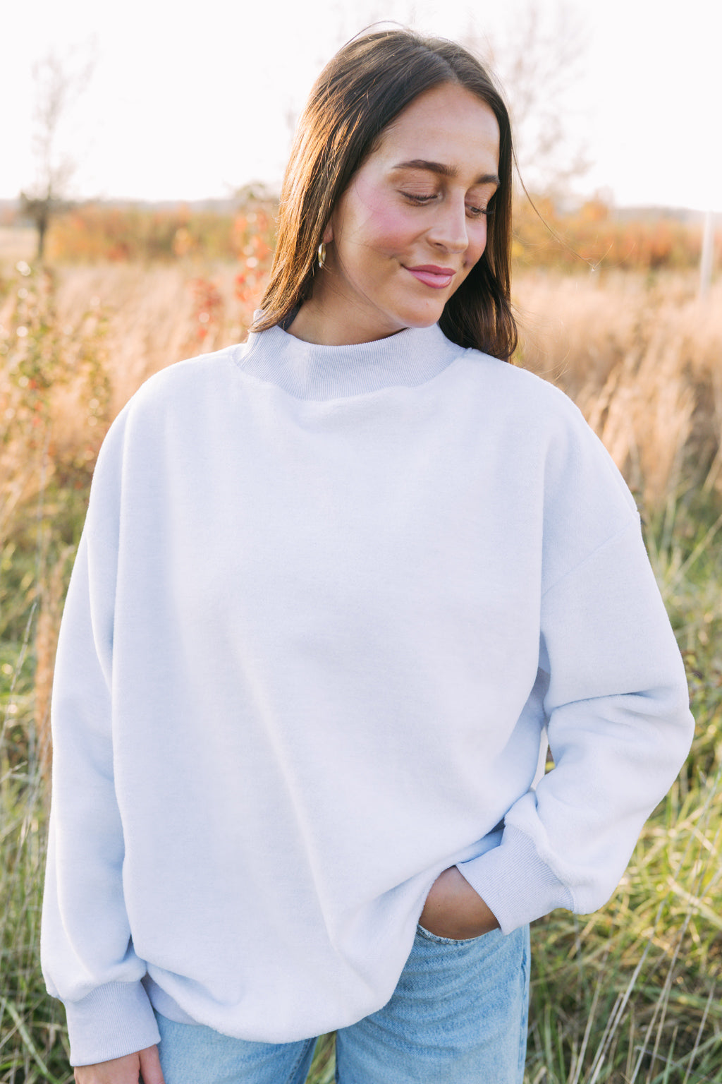 Emerson Coast Gray Reversible Mock Neck