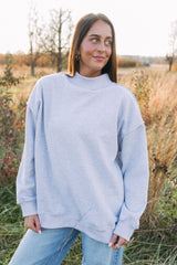 Emerson Coast Gray Reversible Mock Neck