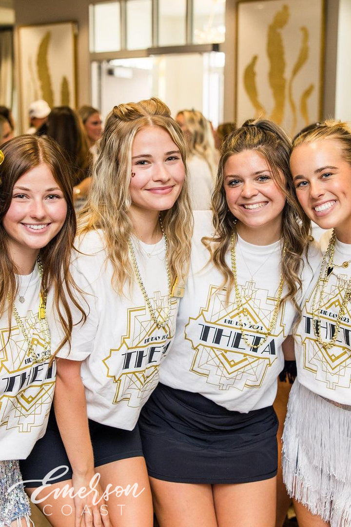 Kappa Alpha Theta Great Katsby Bid Day Tee