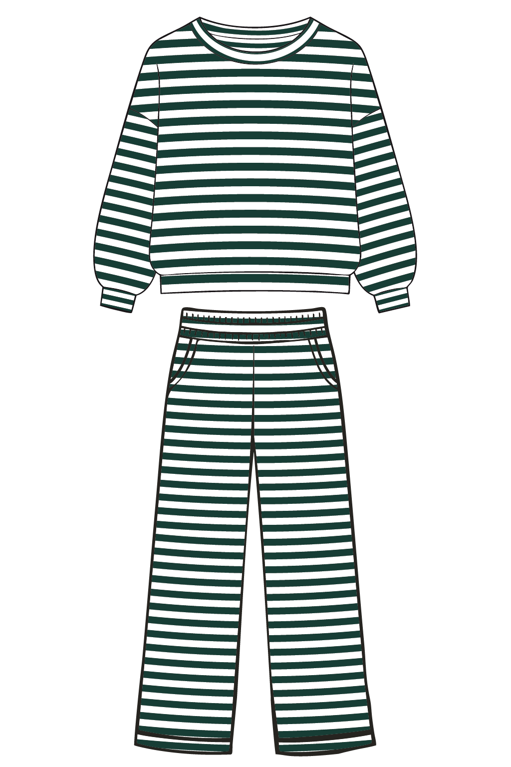Green Striped