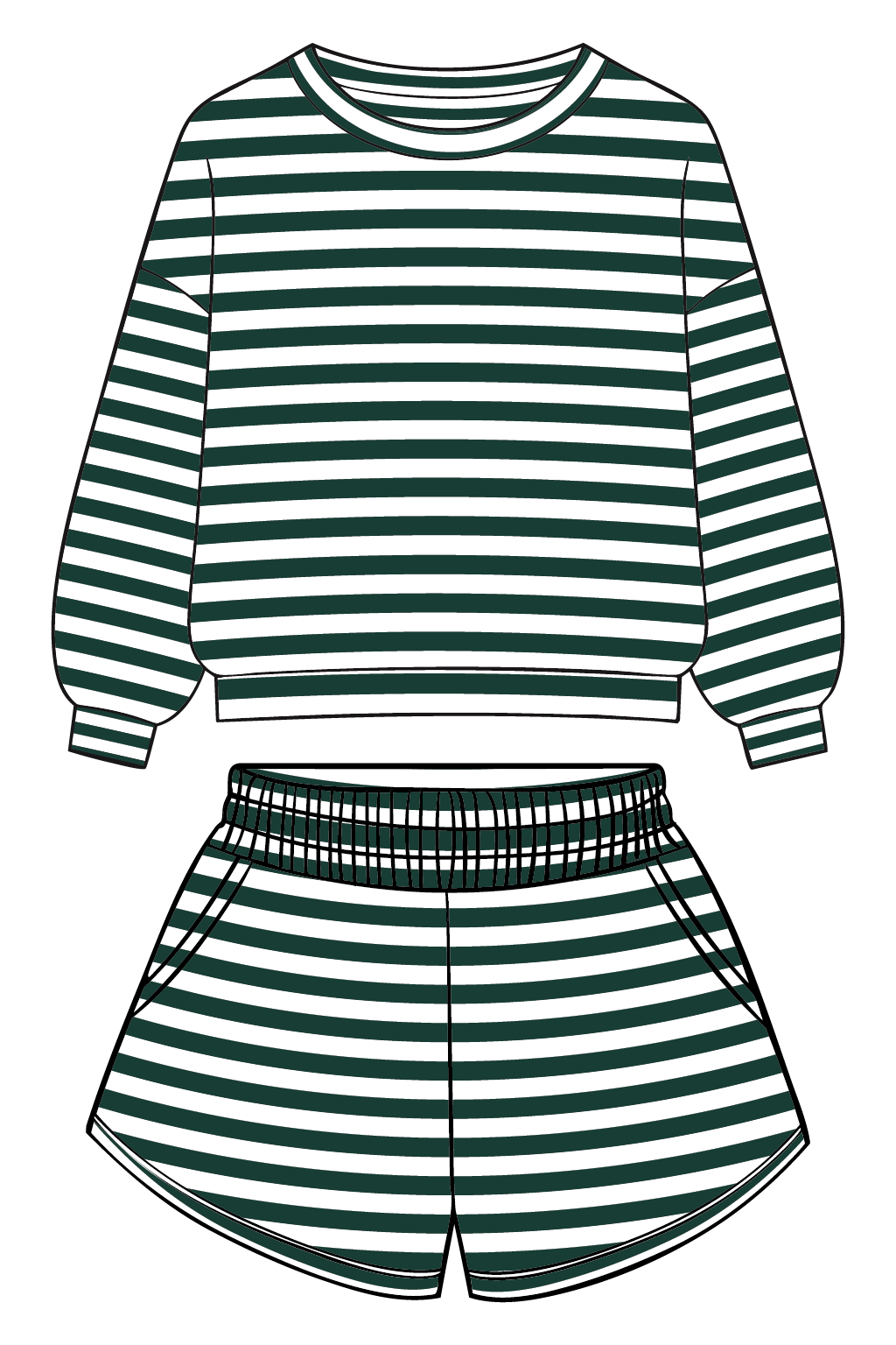 Green Striped