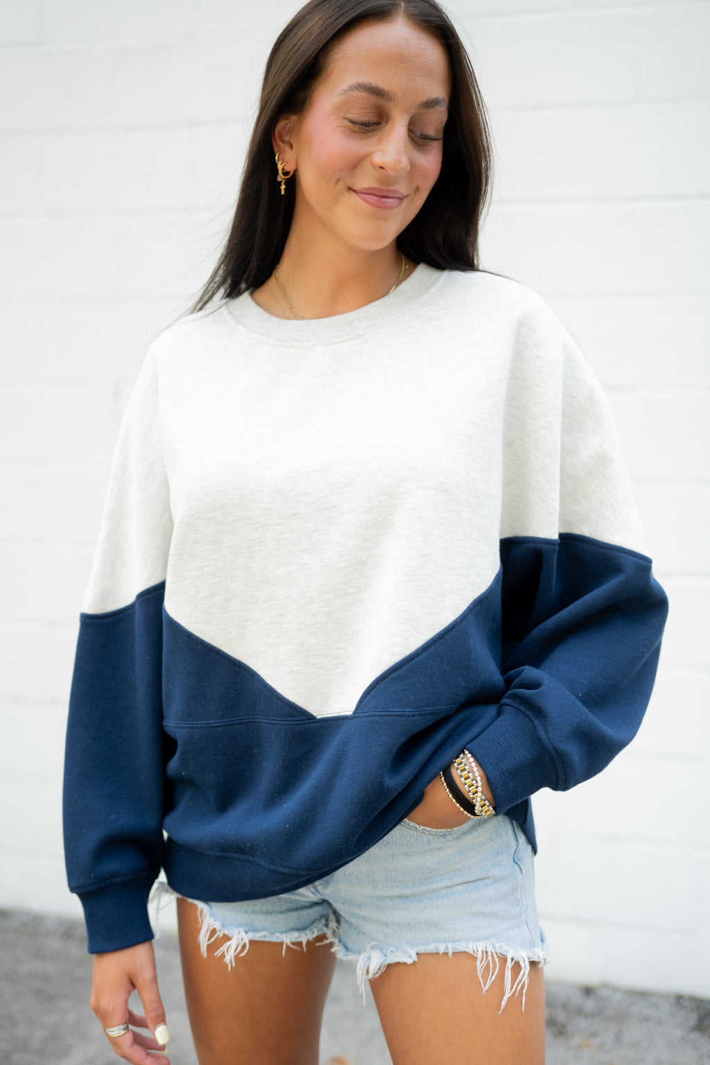 Emerson Coast Half and Half Pullover Sweatshirt