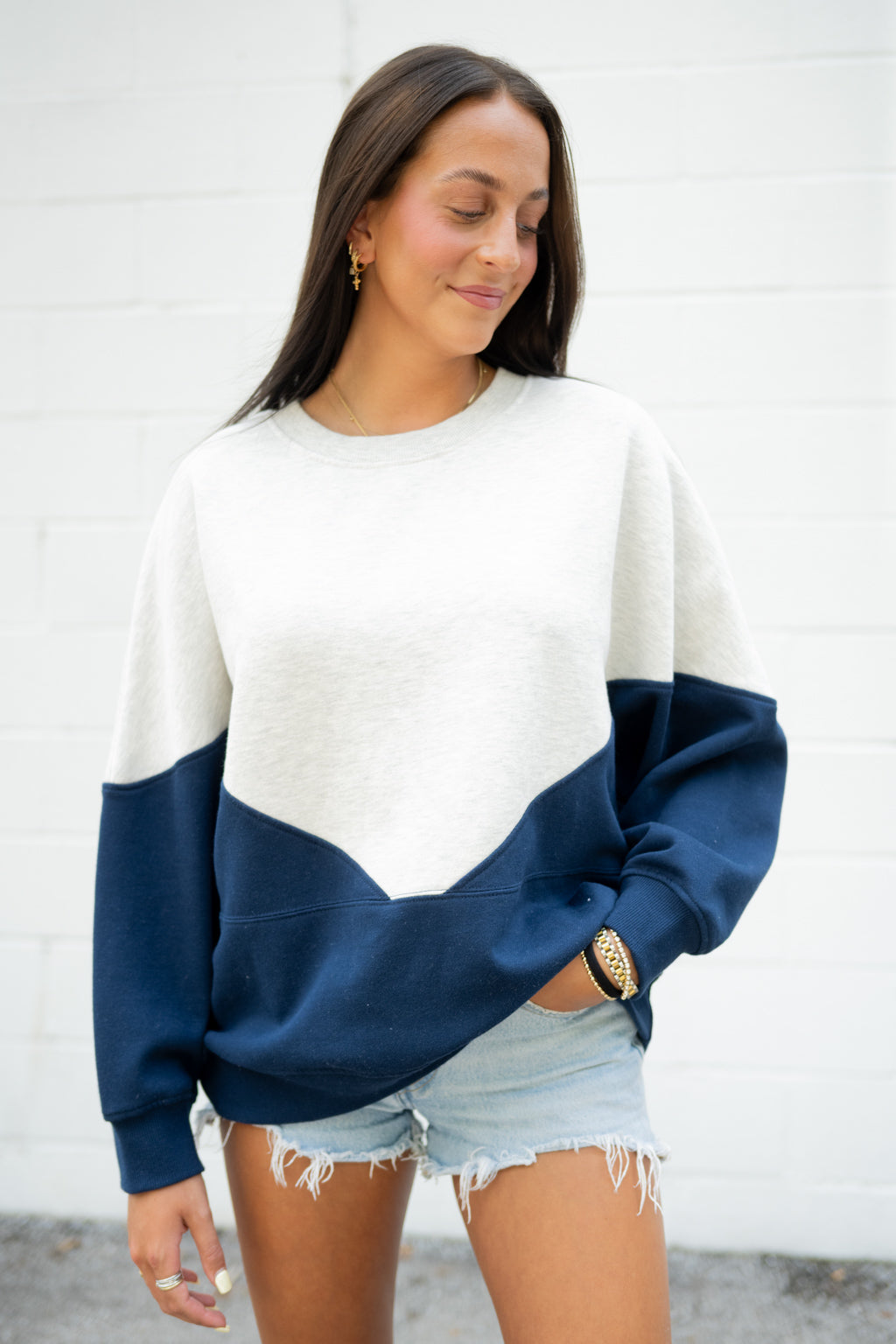 Emerson Coast Half and Half Pullover Sweatshirt