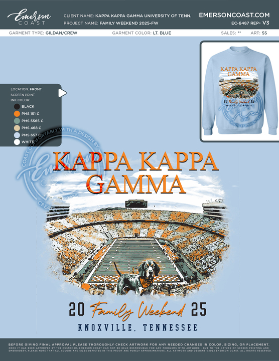 EC-6487 REP Kappa Kappa Gamma University of Tennessee Family Weekend 2025-FW