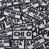 Sorority Embroidered Patch Tank & Shorts Set
