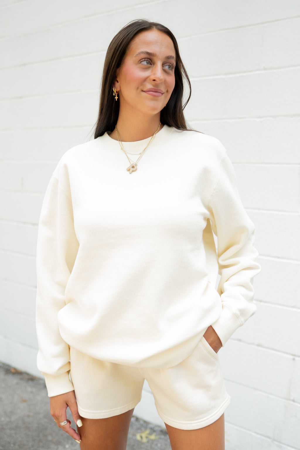 Independent Crewneck And Shorts Set