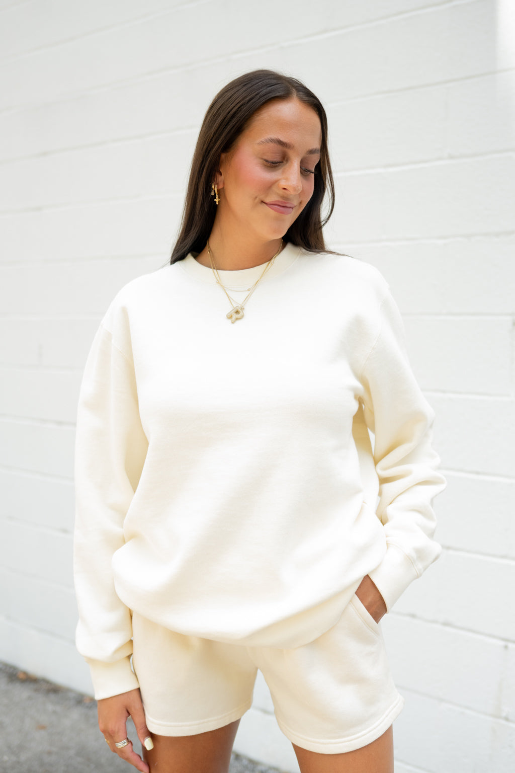 Independent Crewneck And Shorts Set