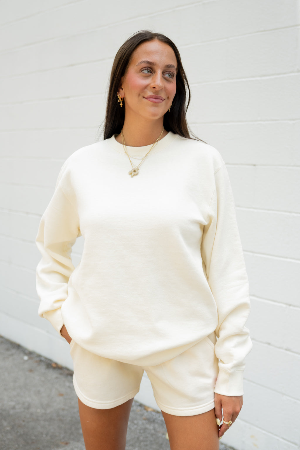 Independent Crewneck And Shorts Set