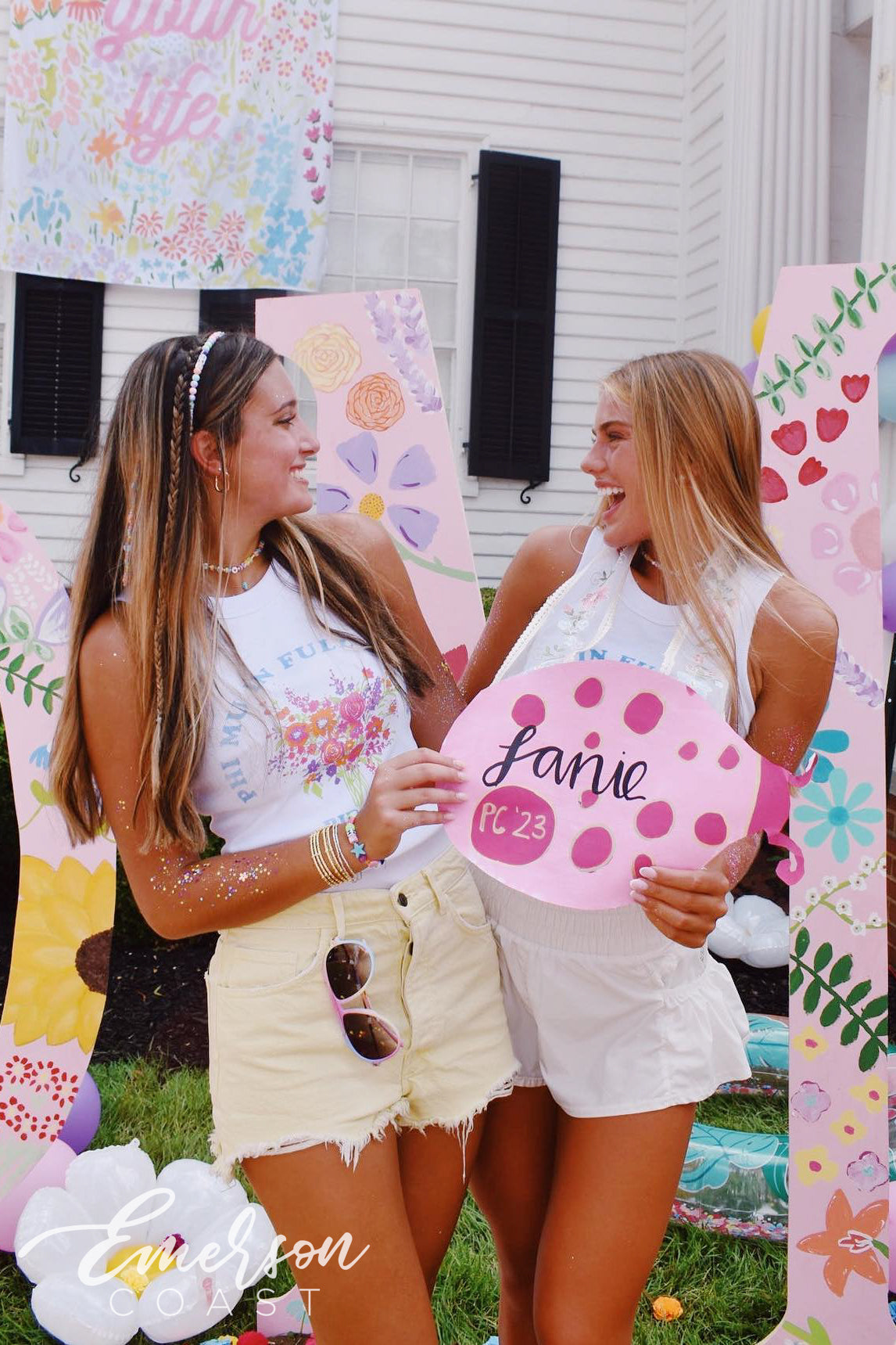 Phi Mu In Full Bloom Bid Day Baby Tank