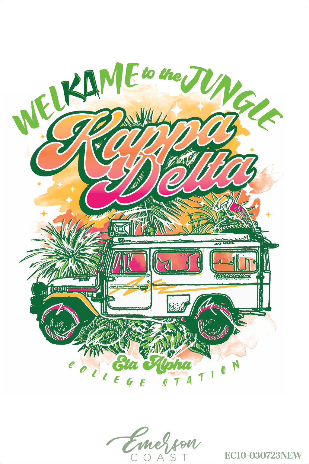 Kappa Delta Welcome To The Jungle Bid Day Tank