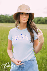 Kappa Kappa Gamma Blue Hearts Baby Tee