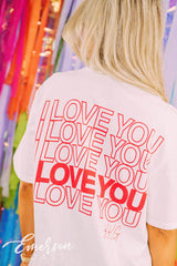 Kappa Kappa Gamma Recruitment I Love You KKG Tee