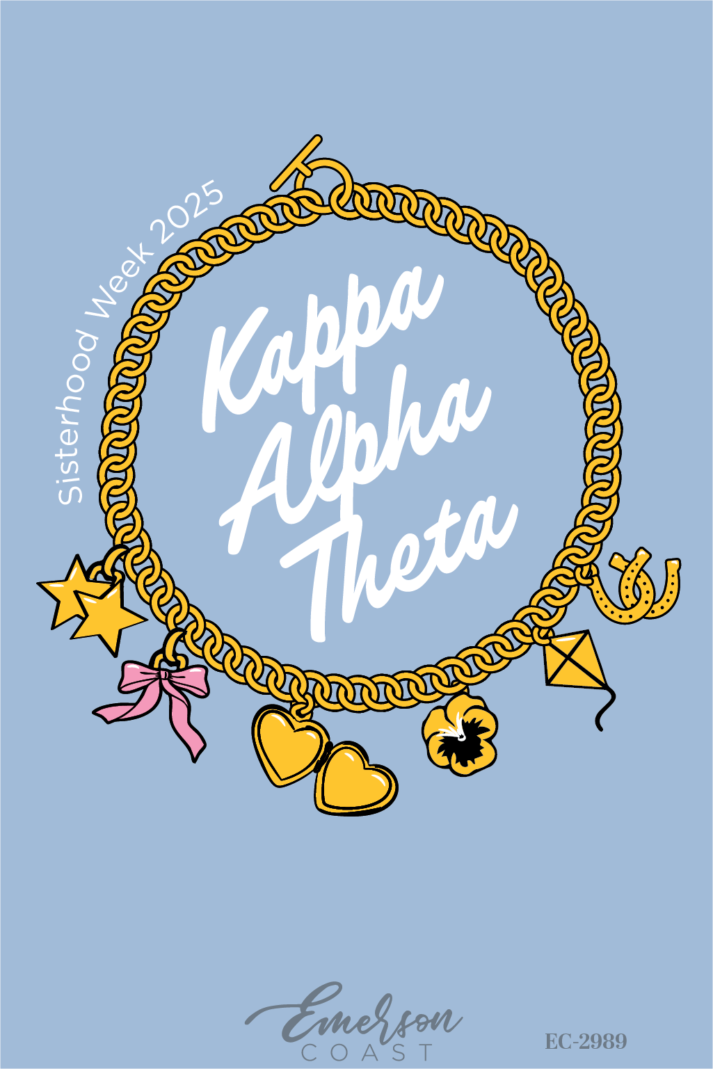 Kappa Alpha Theta Charm Bracelet Sisterhood Week Tee