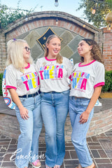 Kappa Alpha Theta Louisiana State University Hot Pink Recruitment Ringer