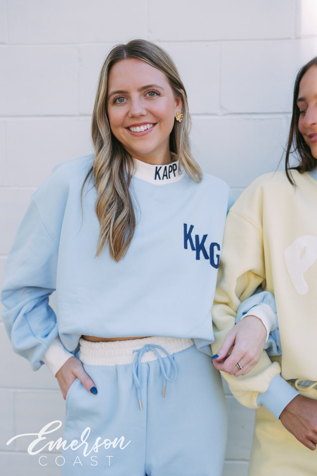 Kappa Light Blue Embroidered Mockneck and Pants Set