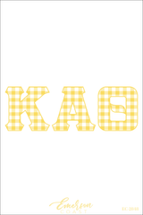 Kappa Alpha Theta Recruitment and Bid Day Greek Letter Jersey