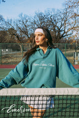 Kappa Alpha Theta Emerald Oversized Collared Crew