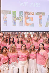 Kappa Alpha Theta Pink Sisterhood Slouchy Tee