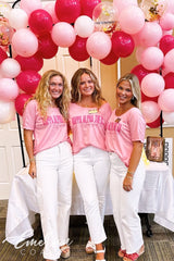 Kappa Alpha Theta Pink Sisterhood Slouchy Tee