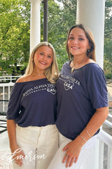 Kappa Alpha Theta Supporting Casa Navy Slouchy Tee
