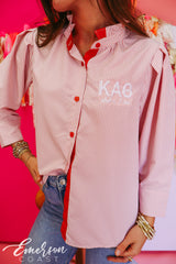 Theta Pleated Prep Button Down